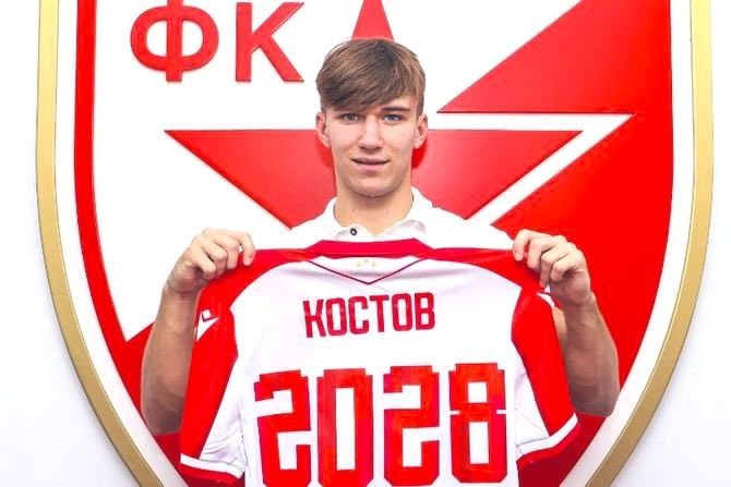 镜报：阿森纳等队关注小将科斯托夫，红星队称已收到2000万欧报价