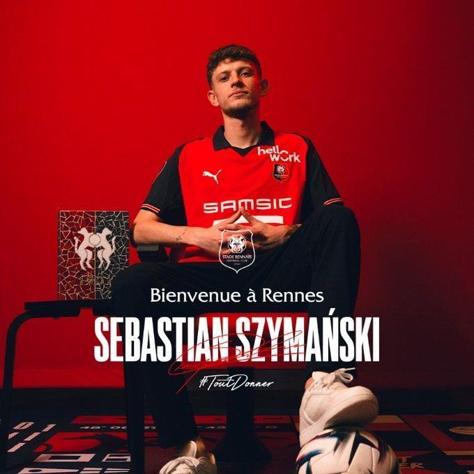 官方：雷恩签下费内巴切中场希曼斯基，转会费1050万欧签至2029年