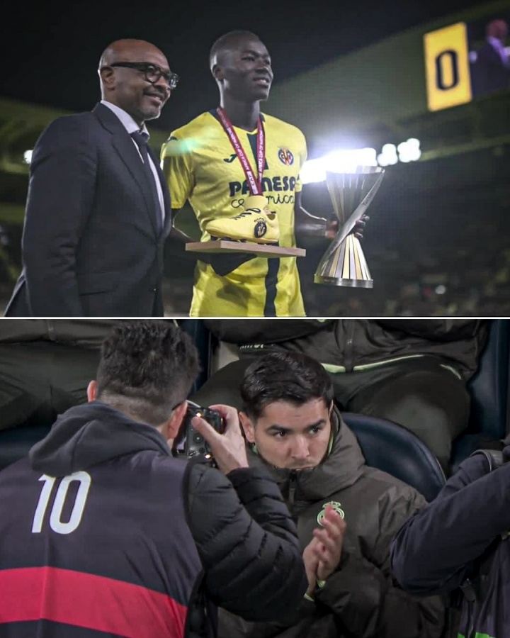 黄潜主场致敬盖耶夺非洲杯冠军，镜头对准迪亚斯在皇马替补席鼓掌