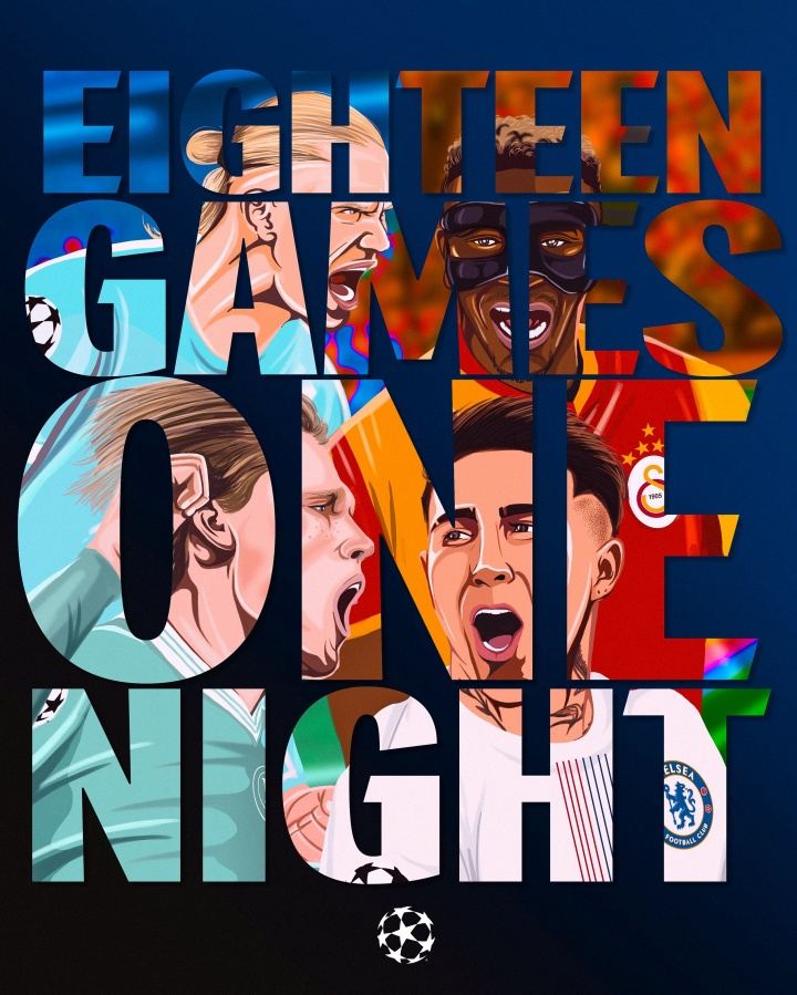 欧冠春晚提前看！4点末轮18场打响：6个直通名额待定 8队同积13分