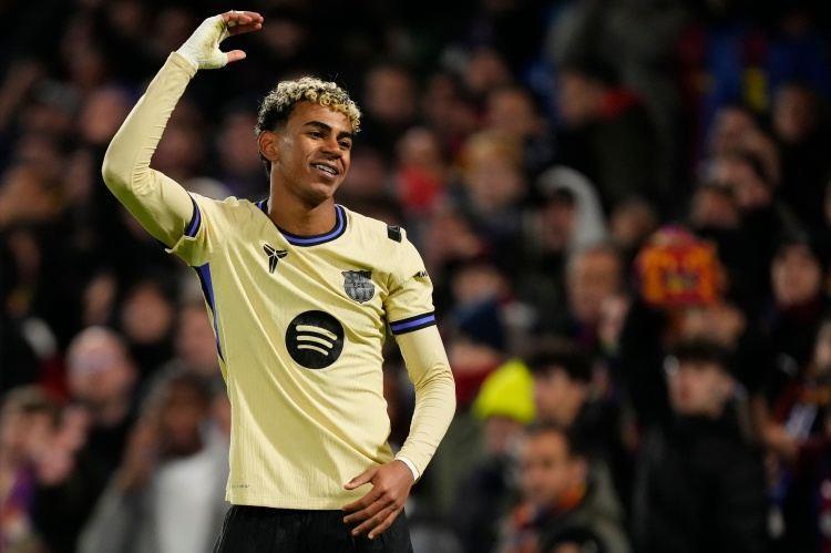 亚马尔近5场比赛4球2助，创造9次重大机会 28次关键传球