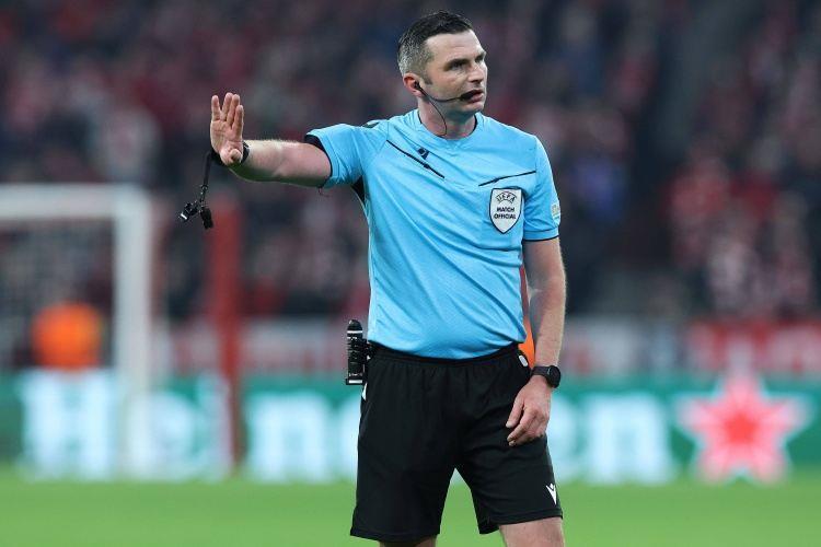 英超第25轮裁判：奥利弗执法曼联vs热刺，鲍森执法利物浦vs曼城