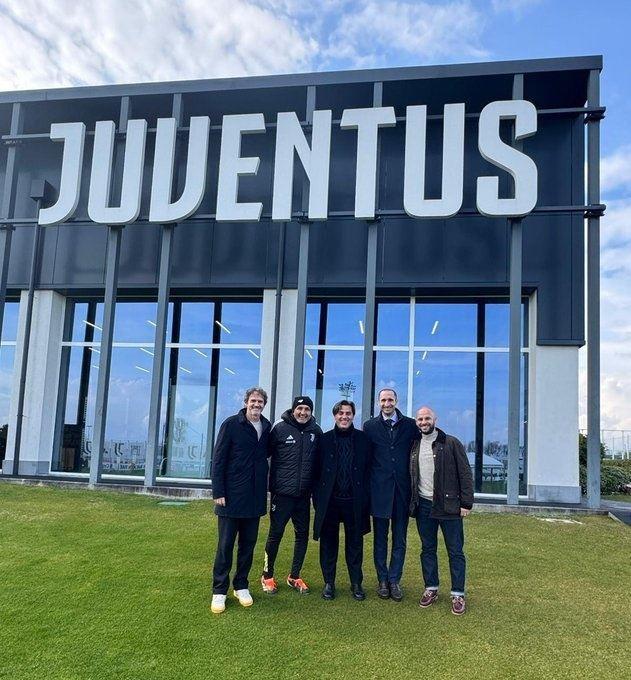 土耳其队主帅蒙特拉造访尤文基地，与斯帕莱蒂、伊尔迪兹会面