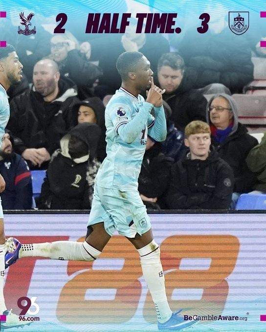 反超比分！伯恩利在英超上半场让二追三，是2009年11月以来首队