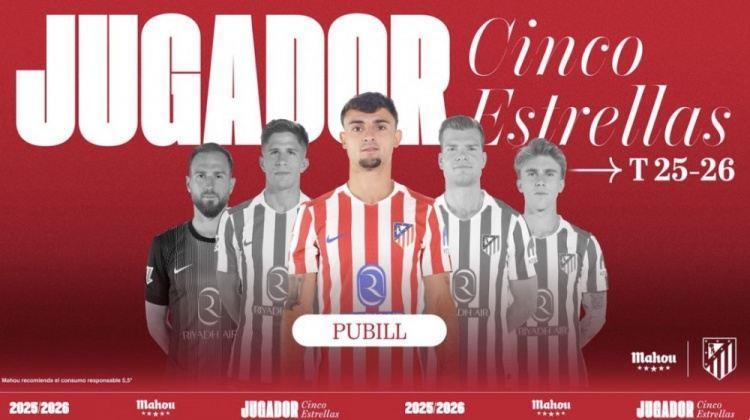 当选马竞1月最佳！普比尔：感谢大家的支持，希望能一直延续状态