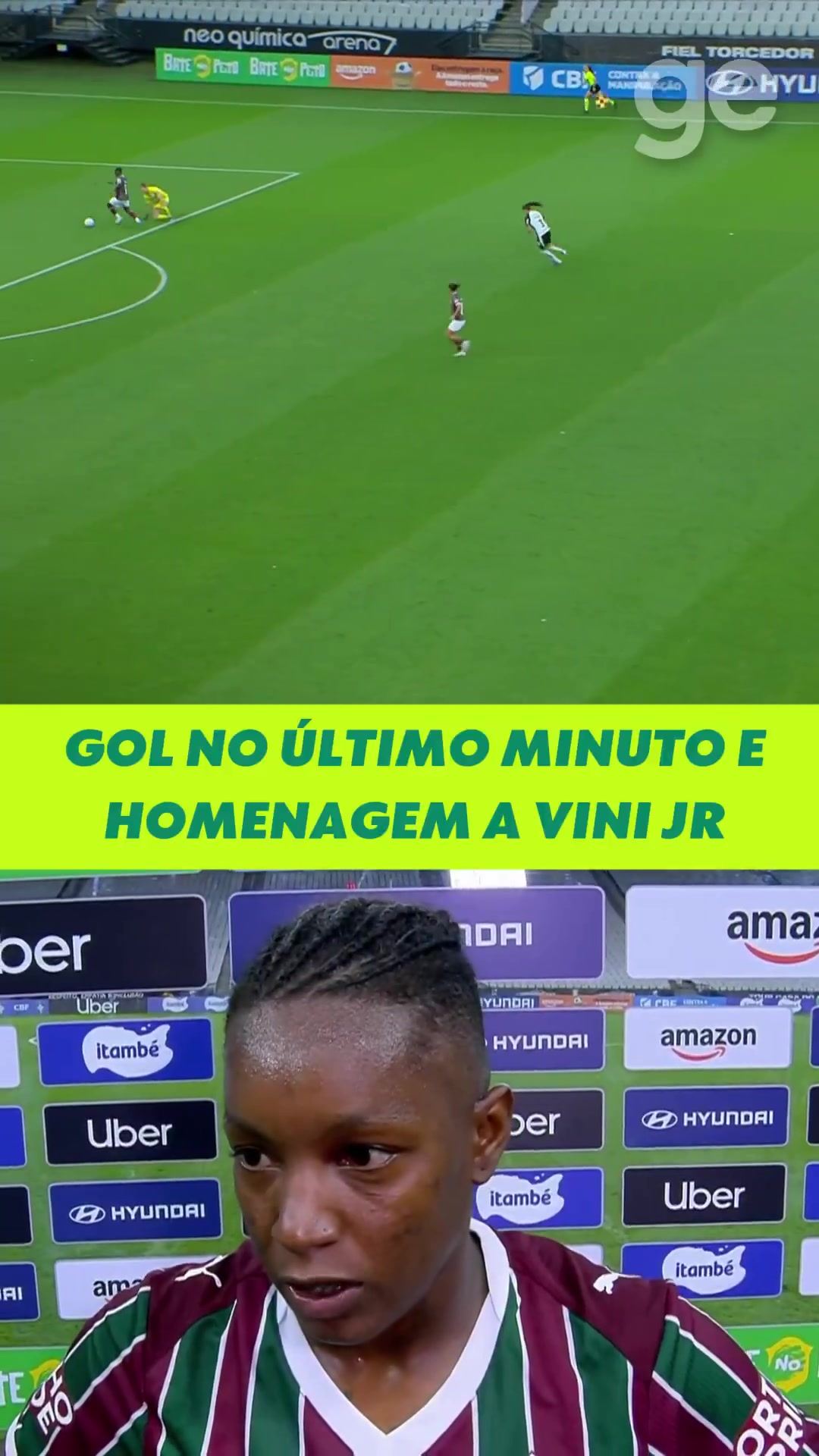 声援！弗鲁米嫩塞女足球员进球后模仿维尼修斯庆祝动作