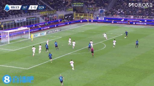 国米2-0领先！热那亚后卫阿莫林手球送点，恰尔汗奥卢点射