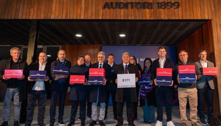 巴萨官方：竞选人拉波尔塔、丰特和西里亚完成了所需签名最低数量