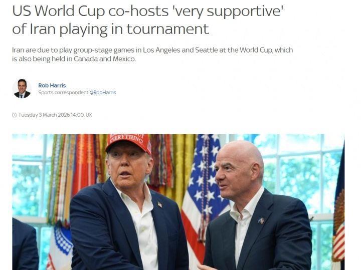 美国足协CEO：非常支持伊朗踢世界杯；和伊朗队踢？我们目标赢球