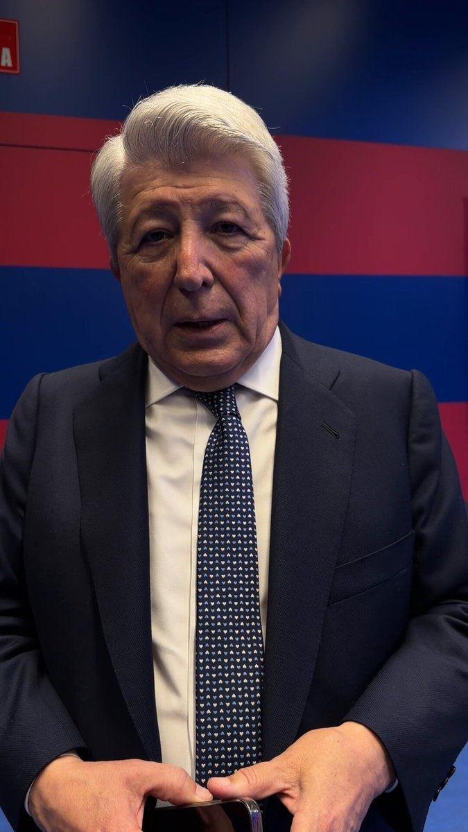 马竞主席：祝贺球队进入决赛，首回合优势很大但晋级并不容易