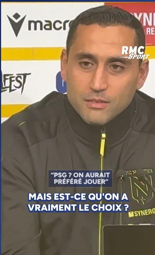 南特主帅谈与巴黎比赛被延期：我们有得选吗？我想我们只能适应