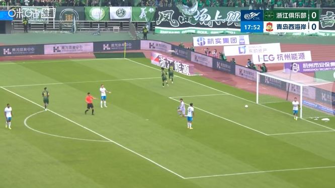 外援连线！米特里策助攻瓜里拉帕反越位单刀破门，浙江1-0领先