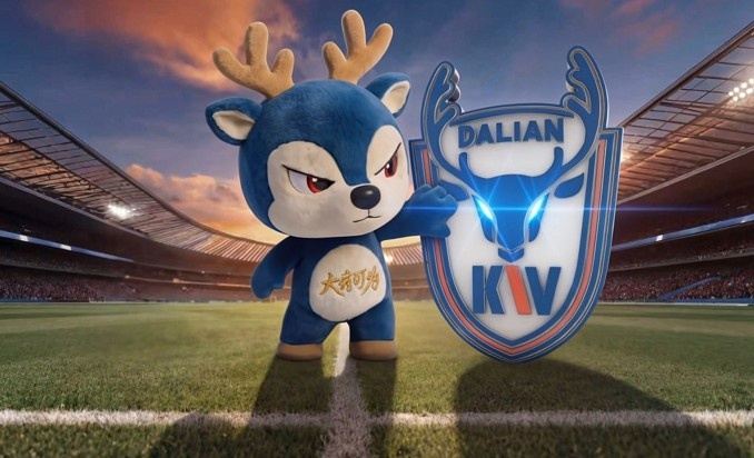 大连可为官方正式发布吉祥物：形象为滨海鹿，大名叫艾可为