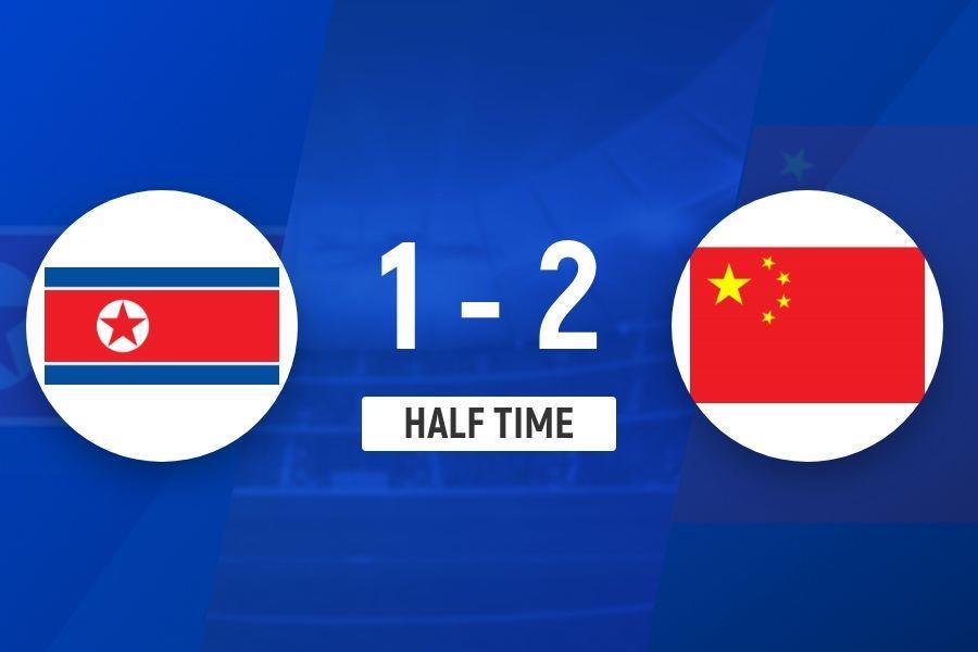 中国女足暂2-1朝鲜 陈巧珠王霜破门，朝鲜女足抗议判罚致比赛中断