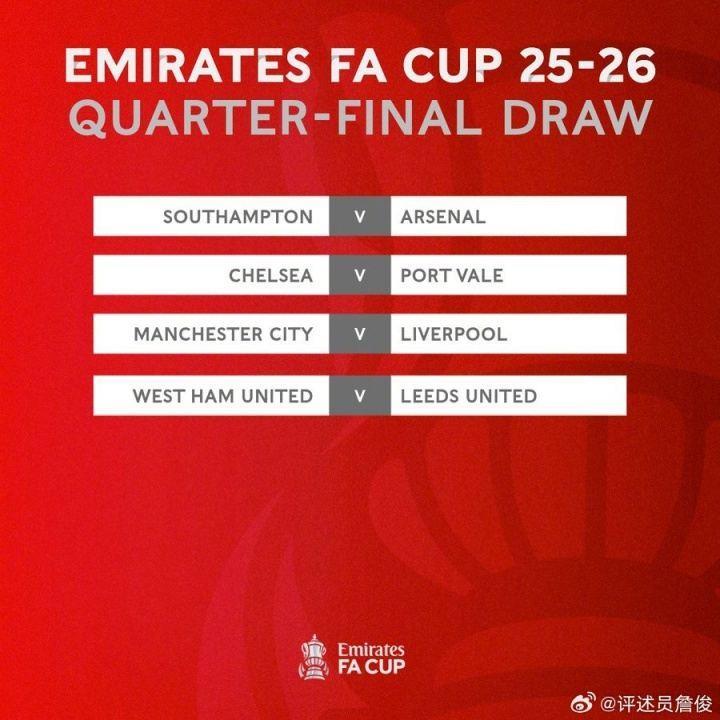 詹俊：足总杯抽签让曼城一个多月恶战连场，最大程度考验阵容深度