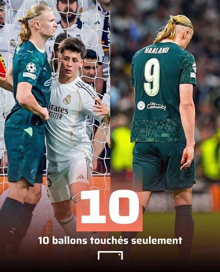 马卡：哈兰德再次在伯纳乌隐身 角球时皇马甚至用1米75居莱尔防他