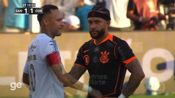 幸福来得太突然！内马尔逼抢变“意外”助攻，赛后和德佩互换球衣