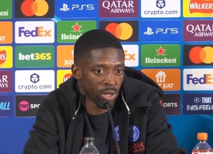 登贝莱：我们有3球优势，但我们会继续进攻，不能只守在自己禁区