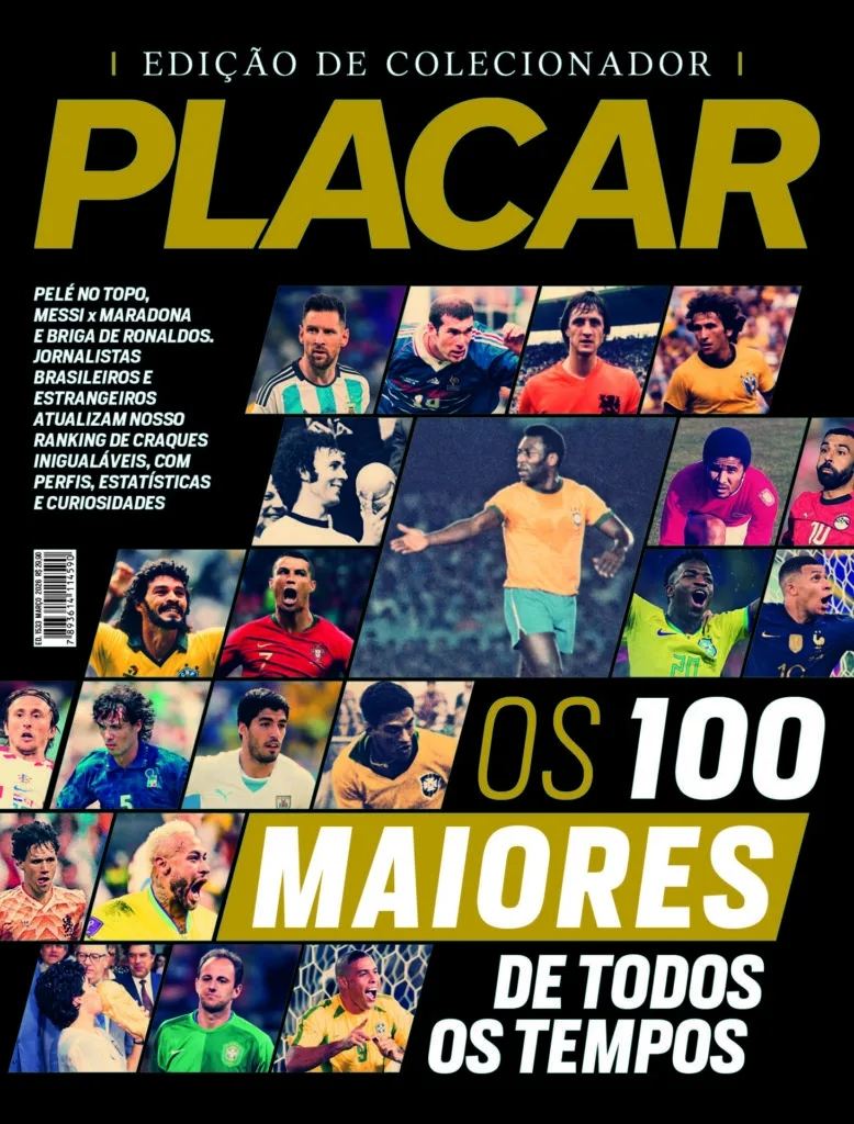 知名巴西杂志评史上最佳：贝利第1，梅西第2，C罗第5，姆巴佩第19