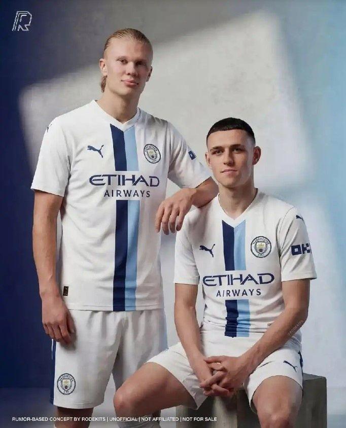 曼城2026-27赛季第三球衣谍照：AI设计加上球迷票选