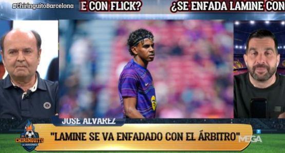 六台独家：亚马尔被换下不满与弗里克无关，他生气的是裁判判罚