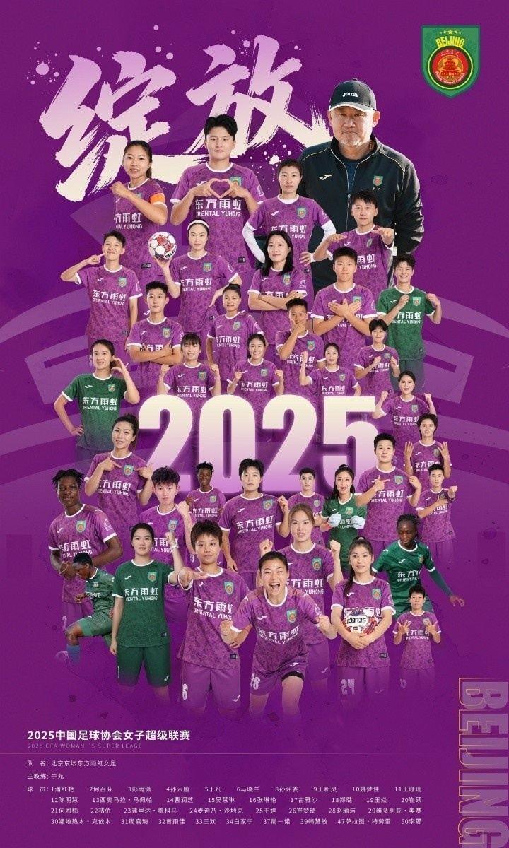 北京女足主帅于允：联赛肯定全力争取卫冕，亚冠首先要小组出线