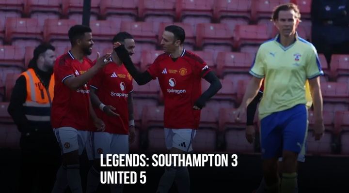 曼联传奇队5-3南安普顿传奇队，萨哈、勒蒂西埃、贝尔巴托夫出场