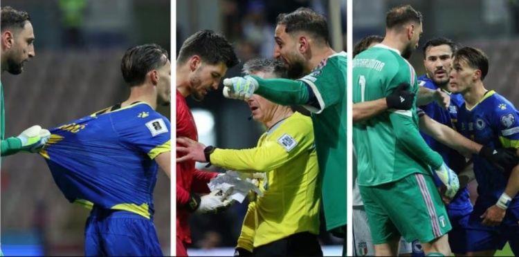 图片报：点球大战多纳鲁马“抢走”波黑门将小抄，与对方发生争执