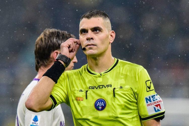 意甲第31轮裁判：索扎执法国米vs罗马，多维里执法那不勒斯vs米兰