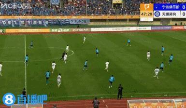 半场-宁波0-1无锡吴钩 阿巴拉辛压哨破门陈浩玮小角度中框