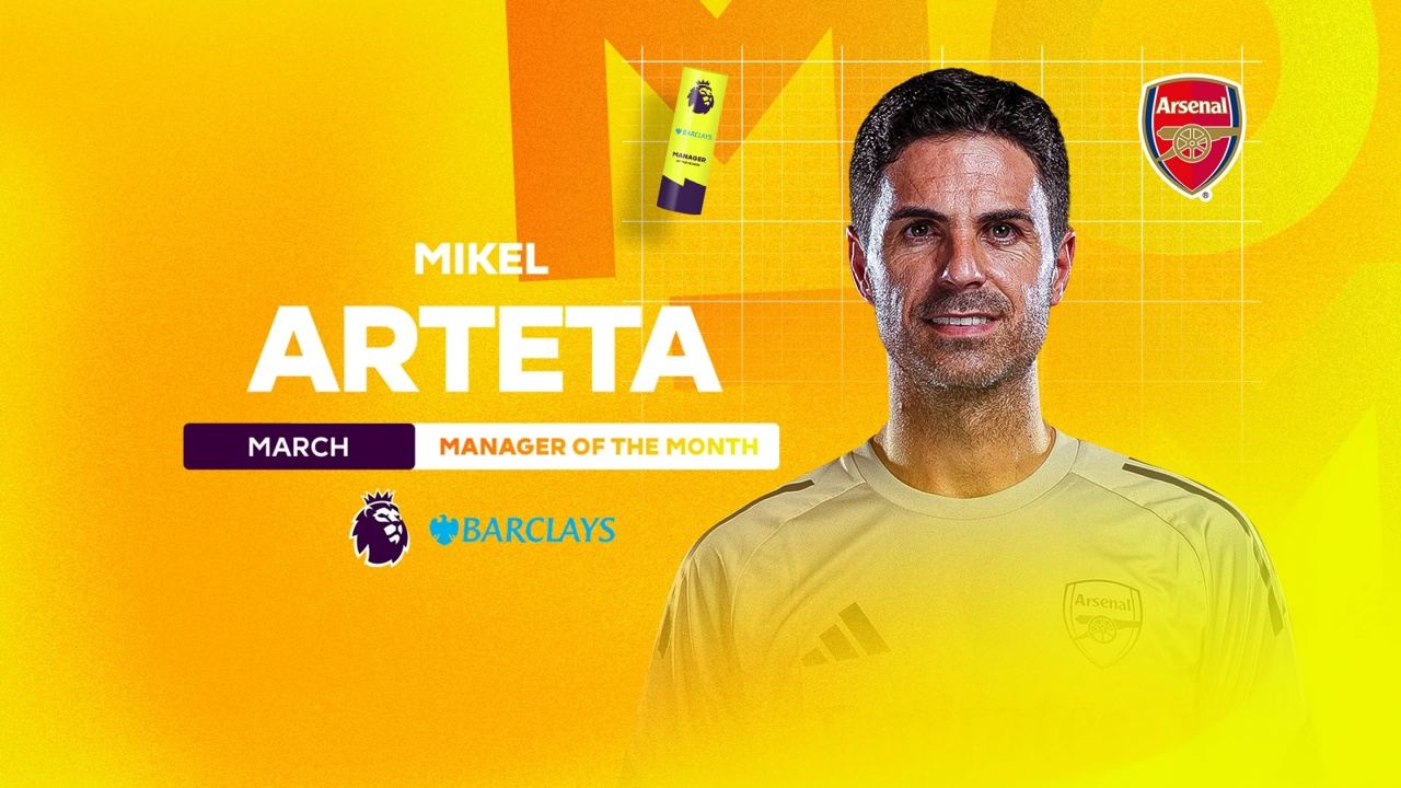 魔咒再现…阿尔特塔2天前获英超3月最佳主帅，今日足总杯出局