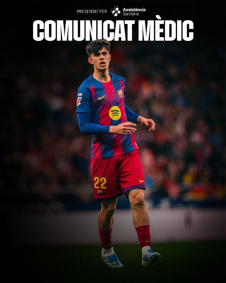 巴萨官方：阿劳霍可以出战欧冠对马竞，贝尔纳尔左脚踝扭伤