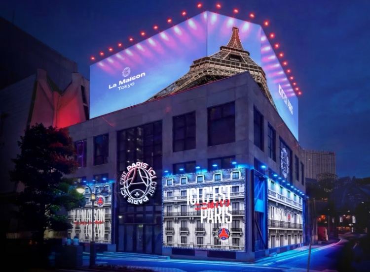 官方：巴黎圣日耳曼将快闪空间带至东京，打造极致沉浸式体验