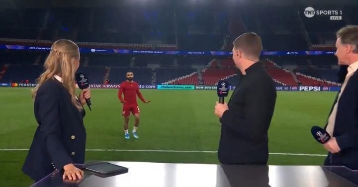 欧冠被斯洛特摁替补！萨拉赫赛后未接受杰拉德采访，礼貌握手致意