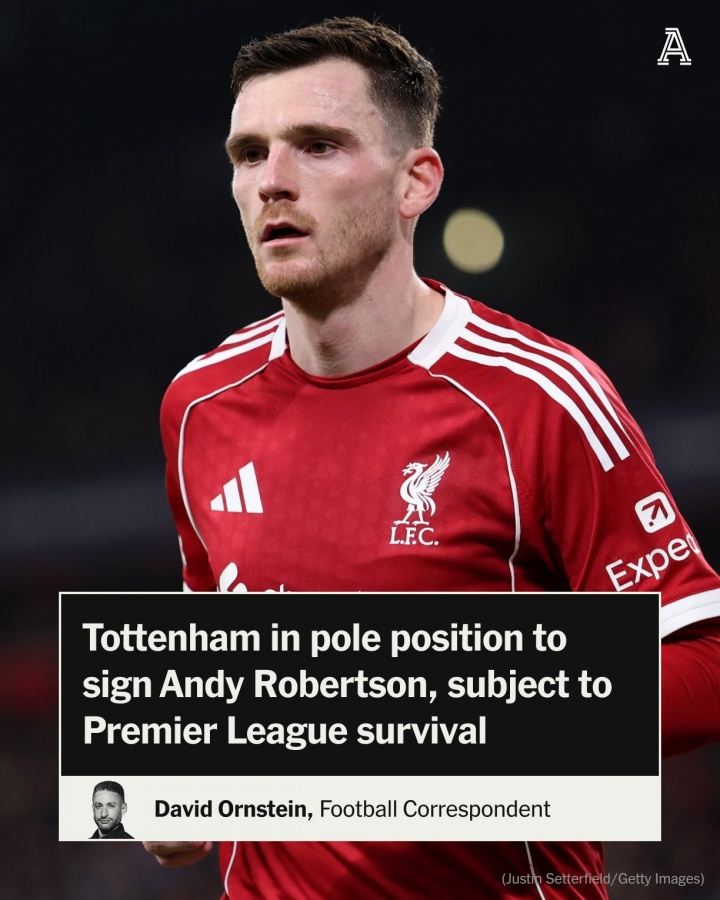 结束9年红军生涯！DO：热刺有望今夏签罗伯逊，前提是能成功保级