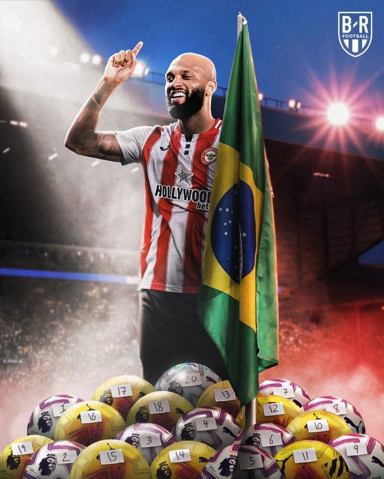 创造历史！伊戈尔·蒂亚戈成英超首位单赛季打进20球巴西球员