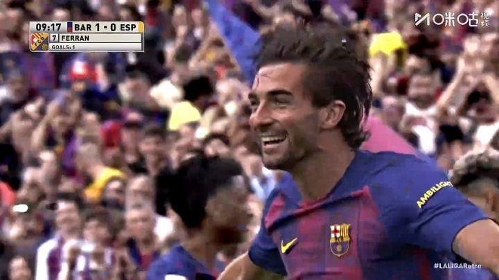 打破长期进球荒！亚马尔开出角球费兰头槌破门，巴萨1-0西班牙人
