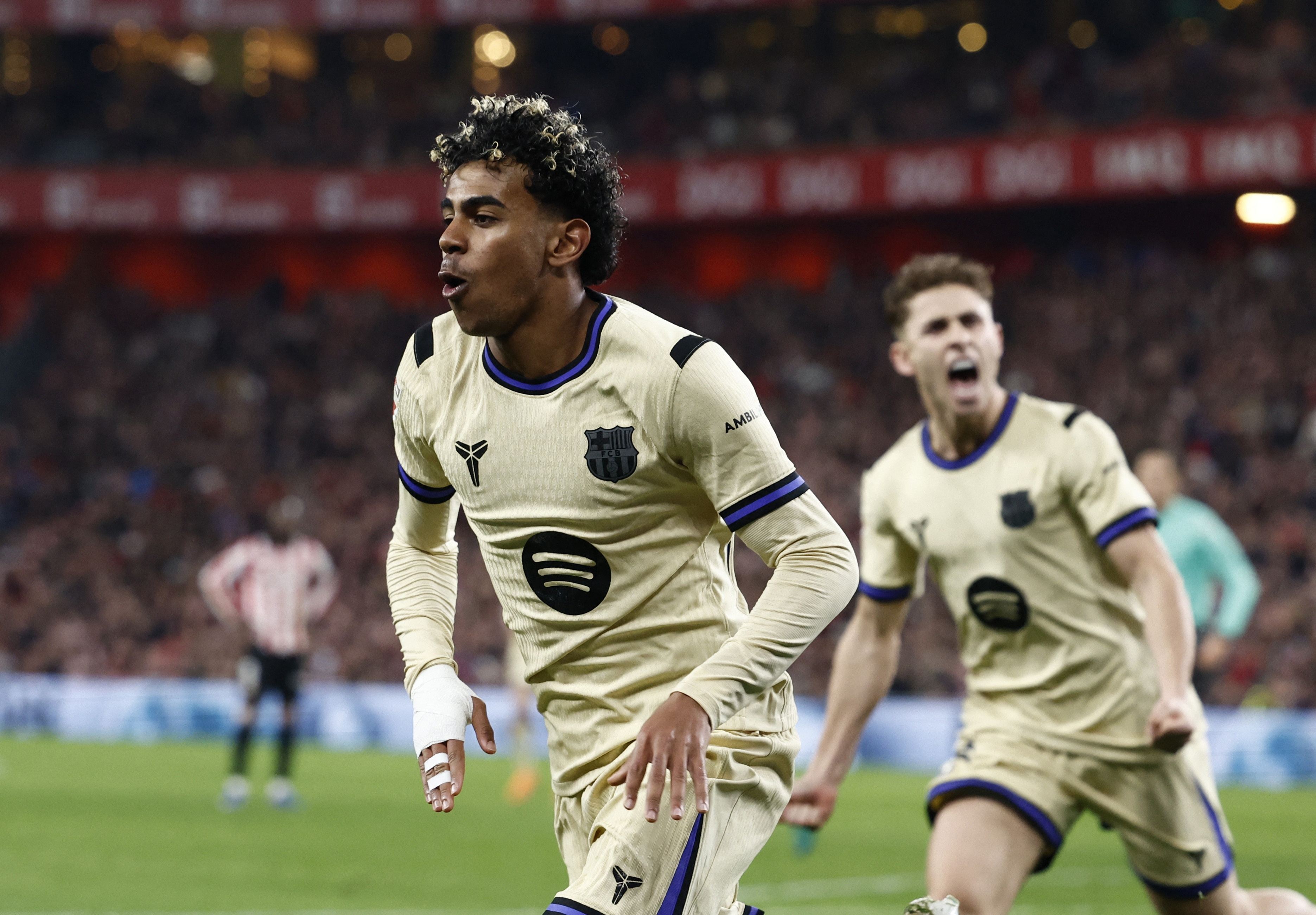 本赛季进球和助攻数均上双，亚马尔是五大联赛第三位做到的球员