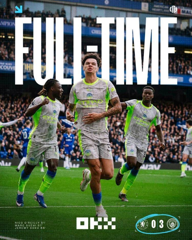 无双模式冲三冠！曼城三线暴走总分9-0：力克阿森纳 狂胜红军蓝军