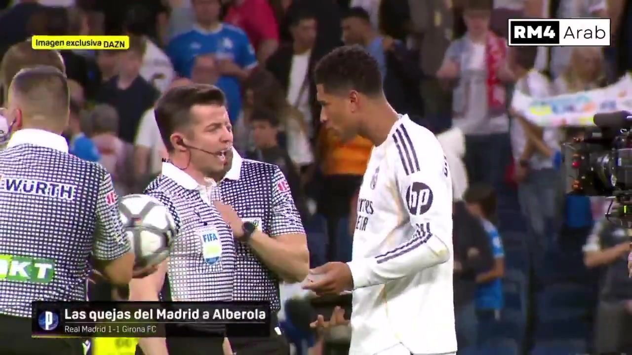 姆巴佩被肘出血未获点！贝林赛后找到裁判抗议：有血，这怎么可能