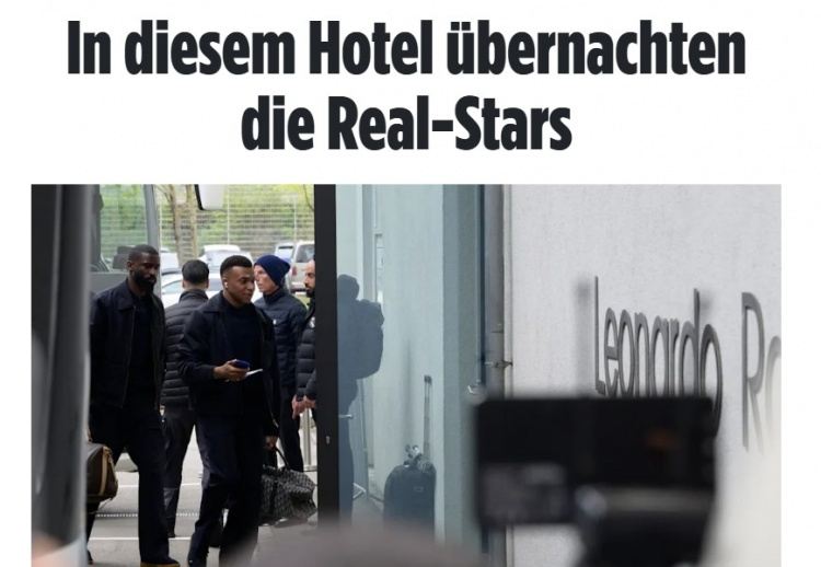 图片报：皇马全队抵达慕尼黑备战拜仁，为便利选择入住四星级酒店