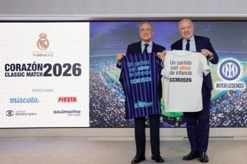 官方：皇马将与国米进行传奇赛，旨在为皇马基金会的公益项目筹款