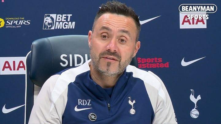 距安全区2分！德泽尔比：如果热刺能赢球，我愿意每周都请客吃饭