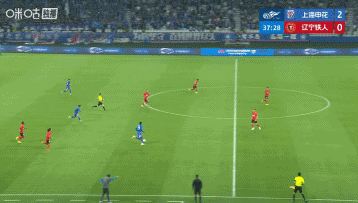 盖伊、拉唐禁区内“绣花”！拉唐双响 6轮7球，申花3-0领先铁人