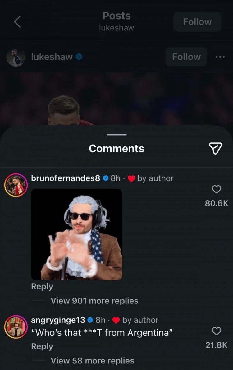 多名曼联球员点评！B费评论卢克肖晒照嘲讽加纳乔：简直公开处刑