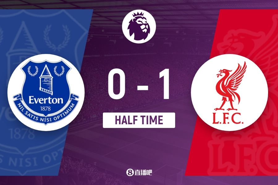 半场-利物浦1-0埃弗顿 加克波助攻萨拉赫破门马马尔达什维利神扑