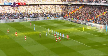 阿森纳vs曼城已经四次击中门框，平本赛季英超单场最多纪录