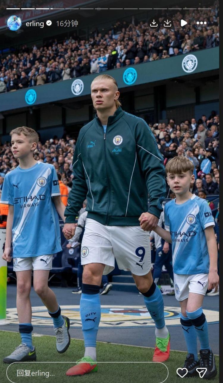 笑傲天王山之战！哈兰德社媒连发多张照片，庆祝击败阿森纳