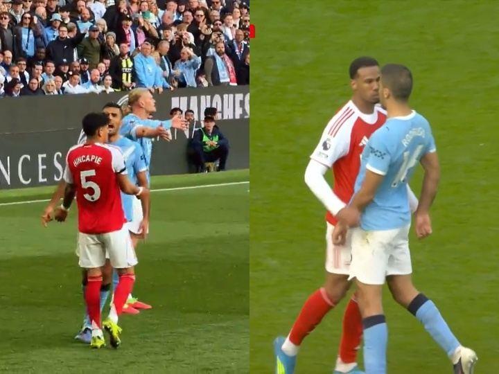 有事第一个上！哈兰德被因卡皮耶推&加布头顶 罗德里第一时间出头