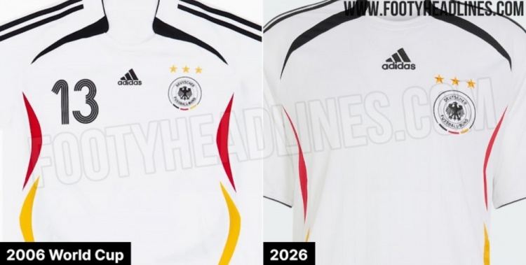 经典！外媒：阿迪推出德国队2006年世界杯复刻球衣，明天发布